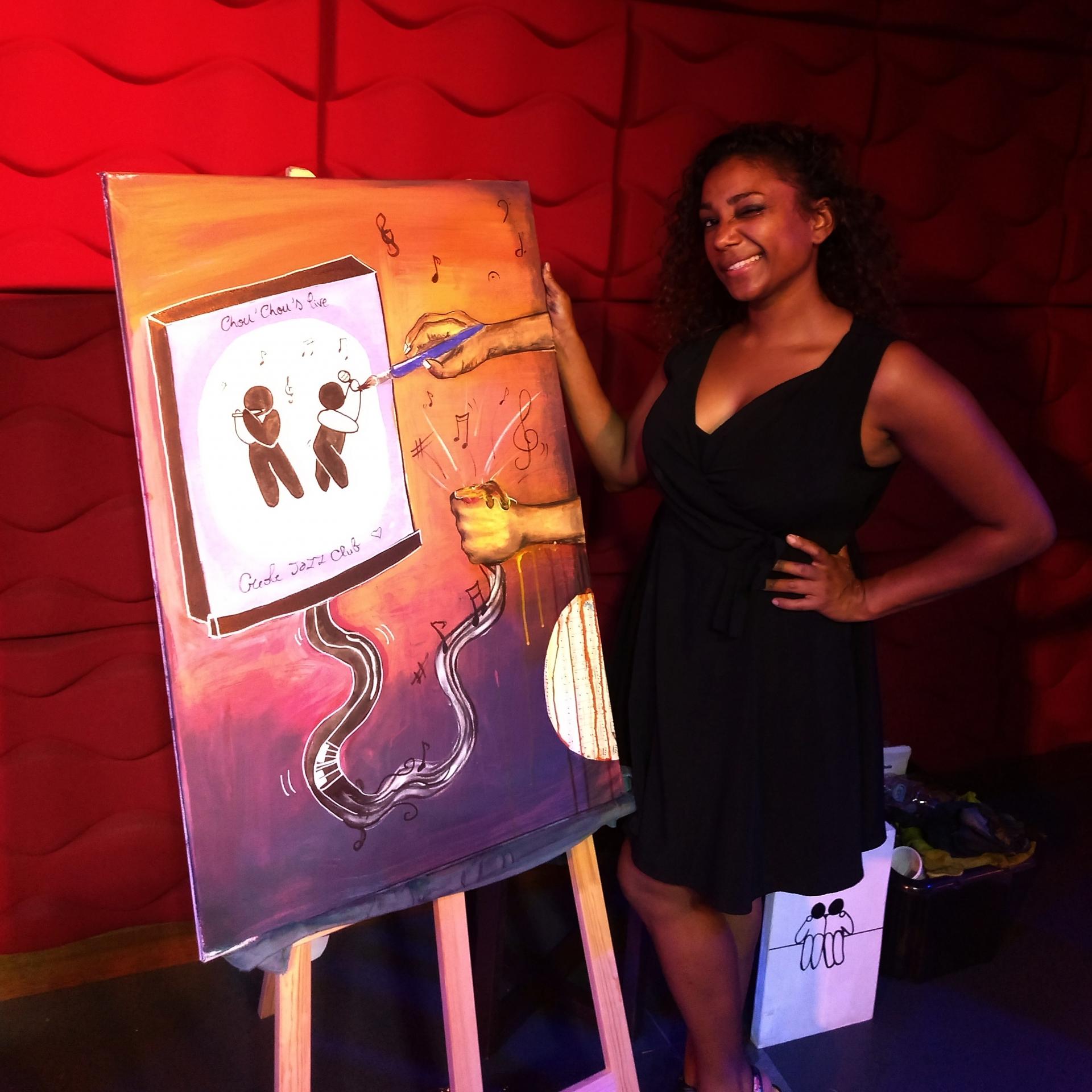 Live painting avec musiciens